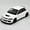 white, variant on 1: 32 Suitable for Mitsubishi EVO 9 Alloy Racing Model Die Casting Metal Toy Car High Simulation Sound and Light Children's Toy Gift Series