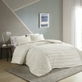 thumbnail image 3 of Home Essence Apartment Ronan 3 Piece Cotton Chenille Duvet Cover Set, King/Cal King, Ivory, 3 of 15