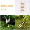 thumbnail image 2 of Miangastore 10pcs Mini Wooden Ladder for Dollhouse Micro Landscape Ladder Model Photography Props for DIY Crafts Miniature Decor Accessories, 2 of 9