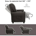 thumbnail image 4 of GNMLP Recliner Chair with Cup Holder,Toddler Recliner Chair with Adjustable Footrest Brown, 4 of 8