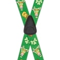 thumbnail image 3 of SuspenderStore Leprechaun Suspenders - 1.5-Inch Wide Elastic - Clip - 3 Sizes, 3 of 4