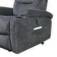 thumbnail image 6 of DEALTOPS Modern 35.5'' Power Lift Recliner for Elderly, Massage Sofa Chair with Heating, Dark Gray, 6 of 7