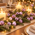 thumbnail image 6 of Christmas Ball Ornaments Shatterproof Christmas Decorations Tree Balls for Tree Ornaments Holiday Wedding Party Decoration, Light Purple, 6 of 7