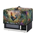 thumbnail image 7 of TSOVTHRID Rooster Chicken Floral Painting Print Microwave Oven Dust Cover Microwave Oven Cover Dust-Proof Kitchen Machine Covers Case Protections for Toaster Oven, 18.25"W x 14.5"D x 11"H, S, 7 of 7