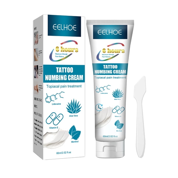 Crema de tatuaje Suministros de tatuaje sin perfume no graso para el alivio del dolor duradero del tatuaje