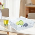 thumbnail image 6 of WeiLaiKeQi Serving Tray Food Storage Container Multipurpose Holder Dish with Lid for Events Clear and Small, 6 of 9