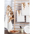 thumbnail image 2 of Orange Eucalyptus Kitchen Dish Towels for Drying Dishes Set of 2, Fall Weeping Botanical Leaf Watercolor Waffle Weave Microfiber Hand Tea Bathroom Towels Quick Dry & Absorbent Towel 15.7x23.6, 2 of 7