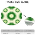 thumbnail image 6 of Green Tie Dye Sunburst Pattern Round Fitted Tablecloth with Elastic Edge,Dining Table Cover Waterproof,Outdoor Round Tablecloth for Camping,Dining,Indoor and Outdoor, 6 of 7