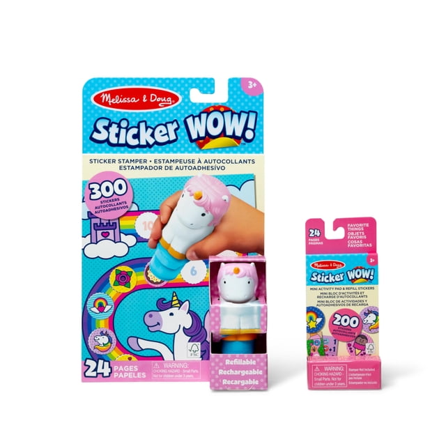 Paquete de pegatinas de Melissa y Doug ¡Guau! ™ Unicornio con 500 pegatinas