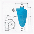 thumbnail image 2 of Dust Collector Cyclone Mini Small Industrial Extractor Woodworking Tool Vacuum Cleaner Filter Separation Home DIY, 2 of 7