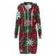 thumbnail image 4 of Puntoco-Chaqueta con capucha para mujer, suéter con capucha de manga holgada con estampado de Feliz Navidad, Chaqueta larga, liquidación de Navidad Puntoco Puntoco-1570, 4 of 6