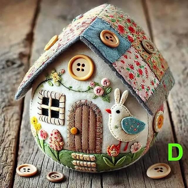 LEEYNEER Easter Embroidery DIY Material Kit - Embroidery Production Holiday Decoration Parent-child Interaction