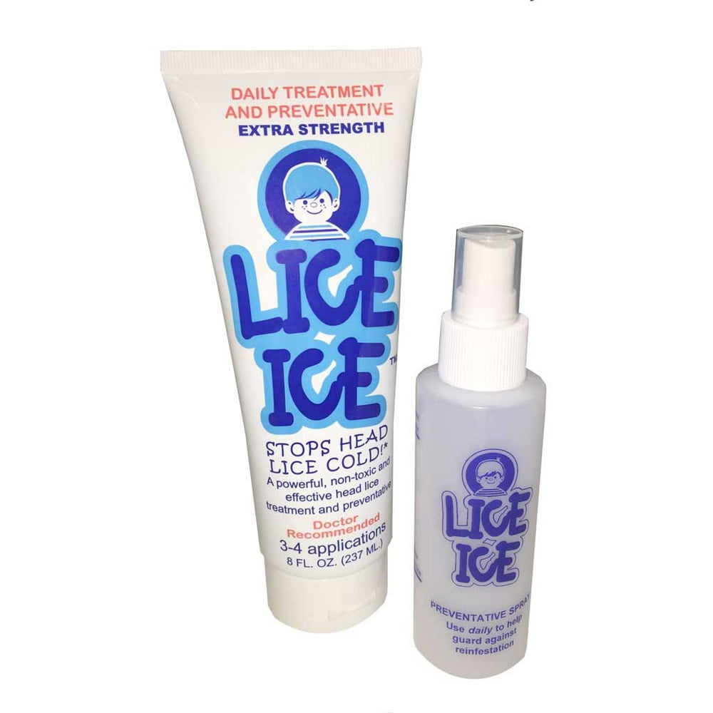 Lice Ice Natural Head Lice Treatment Gel w/Sprayer, Bed Bugs