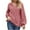 Red, variant on Oalirro Sweatshirt for Women Button Down V Neck Long Sleeve Daily Sloid Top
