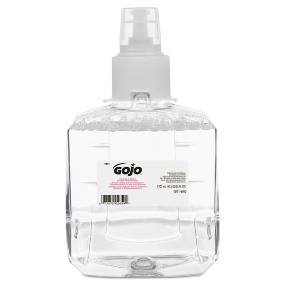 Recambio de jabón de manos en espuma GOJO Clear & Sud 1200 ml LTX-12 (x2)