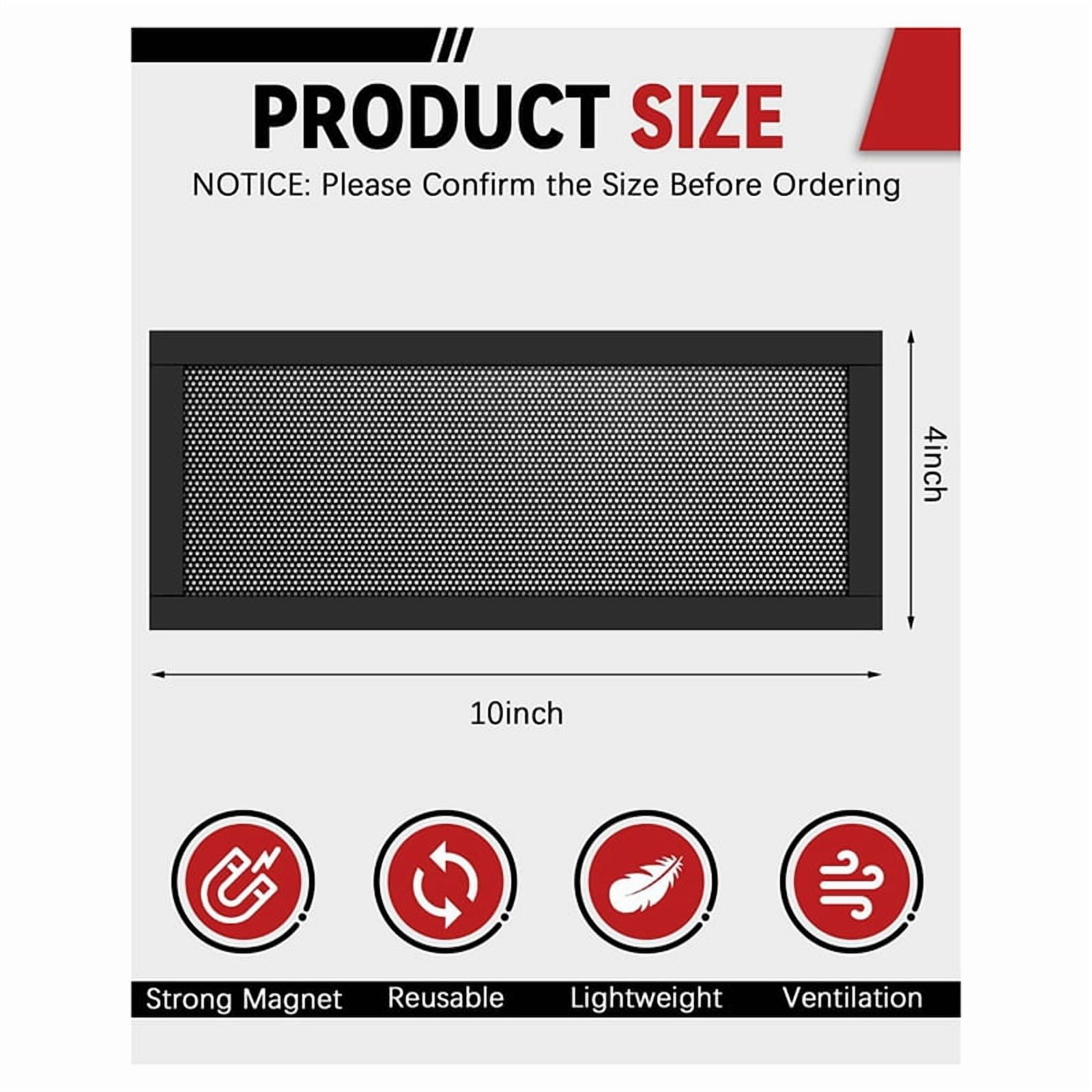 12 Pack Vent Covers for Home Floor Vent Covers 4x10 Inch Magnetic Vent Screen Mesh Floor for Home Ceiling Wall Air Vent