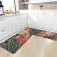 thumbnail image 2 of Boho Kitchen Mats for Floor, Anti Fatigue Mats for Kitchen Floor Mat Cushioned, Bohemian Vintage Floral Kitchen Rugs 2 Piece, Kitchen Rugs and Mats Non Skid Waterproof, 2 of 6