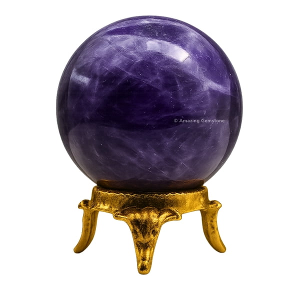 Amethyst Crystal Ball Sphere 1.5" Inches