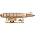 thumbnail image 3 of Wood Trick Luminous Zeppelin LED 3D Wooden Puzzles for Adults to Build - Moving Propellers & Tail - Includes Wall Mount & Stand - Engineering DIY Project Mechanical 3D Puzzle Model Kits for Adults, 3 of 4