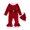 Red, variant on AWZXDE Girls Graphic Rompers Velvet Bottom Jumpsuit With Santa Hat Christmas Holiday Outfit Red - 3-4 Years