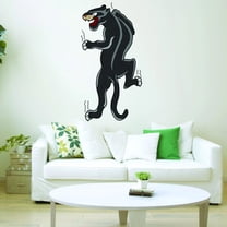 VWAQ Black Panther Wall Decal - Pantera Sticker Boys Room Decor - American Traditional Tattoo Wall Mural Art - AT4 (16"H X 8"W)