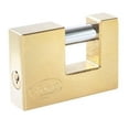 thumbnail image 1 of Candado Acero Cortina Llave Estándar 80mm Latón Brillan Lock Lock L22C80ELBB, 1 of 2
