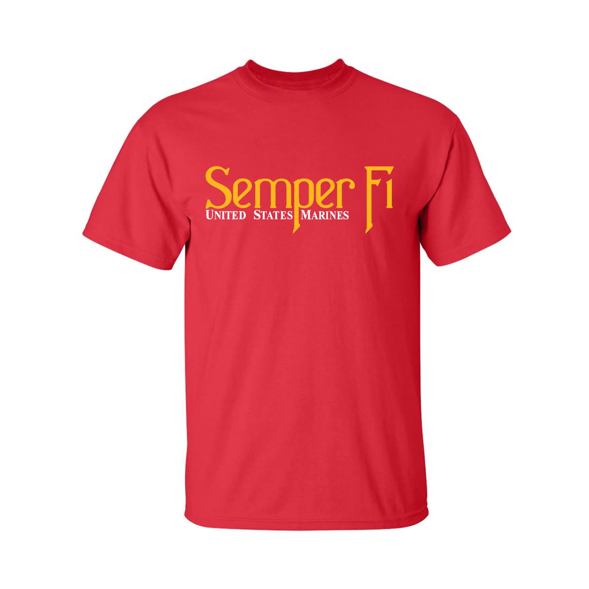 Semper Fi United States Marines Adult Short Sleeve T-shirt