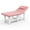 【Pink】, variant on 80 Inches Wide - High Quality Furniture Beauty Salon Beauty Bed Modern Segmented Structure Massage Bed - Black Quality Leather