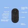 thumbnail image 3 of Scrolling Remote Control, Easy To Operate Camera Shutter Video Recording Remote Portable Fast Connection  for Phone Tablet Black,White,Purple,Pink, 3 of 7