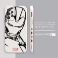 thumbnail image 3 of Case For Samsung Galaxy A91 A73 A72 A71 A53 A52 A51 A42 AO3S 4G 5G Simple Liquid silicone Case Marvel Line Iron Man Spiderman, 3 of 5