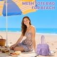 thumbnail image 5 of Soda Candy Mesh Tote Bag Stadium Approved 12x6x12 Heavy Duty Beach Bag for Sports Gym Concerts Travel Daily Use, 5 of 6