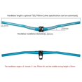 thumbnail image 2 of LUNJE 720MM Mountain Bike Handlebar 31.8mm Long for Cycling Black, 2 of 5