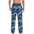 thumbnail image 2 of Men's Sleep Pants Lightweight Pjs Sleepwear Comfortable Lounge Pants Bottom Pants with Pocket Stars and Bats, 2 of 7