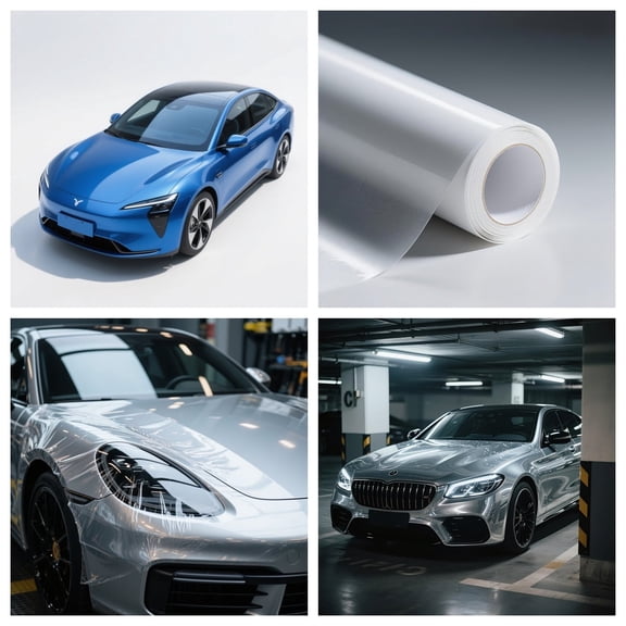 1 roll PPF 7.5 Mil Gloss TPU Paint Protection Film 5x50 FT - Self-Healing Car Wrap Vinyl for SUV, Truck, Auto Full Vehicle Cover DIY Installation