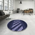 thumbnail image 4 of Ahgly Company Machine Washable Indoor Rectangle Transitional Night Blue Area Rugs, 2' x 4', 4 of 7