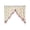 Purple, variant on Floral Lace Embroidery Triangular Curtain, No-Drill Semi-Sheer Short Drape for Kitchen Bedroom Partition 98.43x39.37in