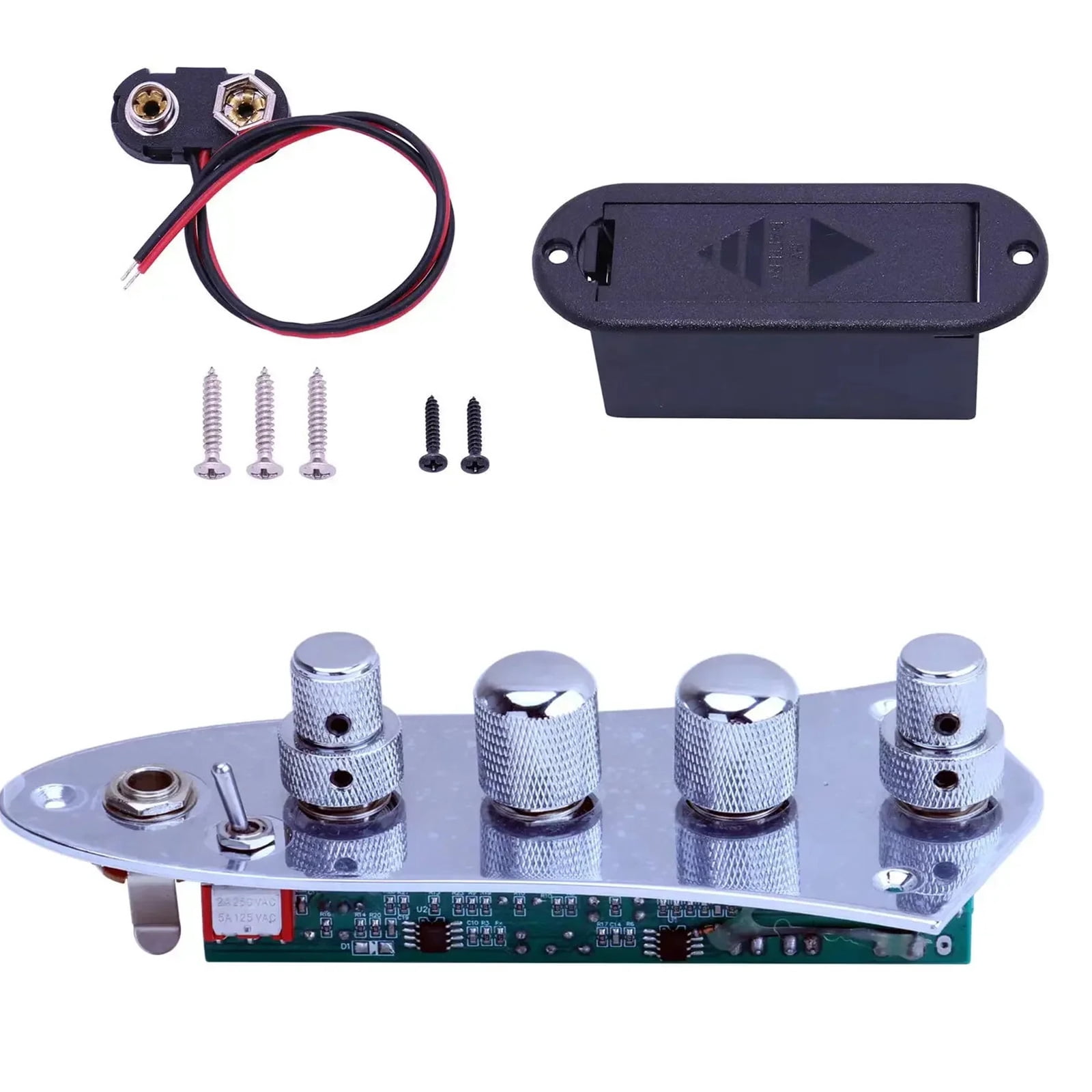 Guitar Prewired Harness 5 Way Prewired Loaded Prewired Control Plate Harness Converter Knobs Replacement for Guitar Part