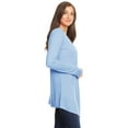 thumbnail image 2 of Women's Solid Casual Basic Comfy Loose Fit Long Sleeve Open Front cardigan, 2 of 4