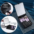 thumbnail image 3 of Travel Makeup Brush Set Foundation Powder Concealers Eye Shadows Makeup Set with LED light Mirror 14 Pcs, 3 of 4