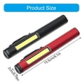 thumbnail image 5 of LEMESMALL Rechargeable Work Light, Red Magnetic Inspection Lamp with Pocket Clip, Portable LED Pen Light, for Auto Repair, 5 of 17