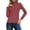 Brick Red, variant on EDFBUYKRS Female Sweaters Women’S and Women's Plus Cozy Yarn Crewneck Cardigan Sweater with Long Sleeves, Midweight Fall Sweater M