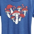 thumbnail image 3 of Instant Message - Mushroom Heart - Women's Short Sleeve Graphic T-Shirt, 3 of 6