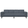 thumbnail image 3 of vidaXL Sofa Set Dark gray Velvet, 3 of 5
