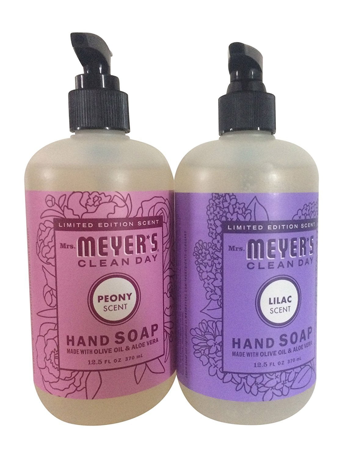 mrs meyer's clean day limited edition hand soap bundle (lilac and peony