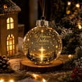 thumbnail image 4 of Plastic Light Up Christmas Ball Ornament, Warm Glow Holiday Bauble, 3.15 x 3.15 x 3.15 Inch, for Christmas Tree Window Mantel Decor, 4 of 6
