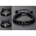 thumbnail image 5 of RSAMD 2Pcs Double Crown Couples Bracelet Lava Stone Essential Oil Stretch Beads Gift-014-1, 5 of 9