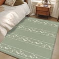 thumbnail image 4 of Green Flower Branch Area Rugs 2.7'x5', Washable Small Throw Rugs for Kitchen Bedroom, Spring Summer Farmhouse Botanical Indoor Outdoor Rug Non-Slip Low Pile Carpet Runner Reversible Floor Mats, 4 of 8