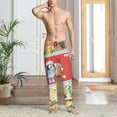 thumbnail image 2 of Masiiu Bluey Pattern Men's Pajama Pants, Elastic Waist with Drawstring and Pockets, Comfortable Loungewear-, 2 of 6