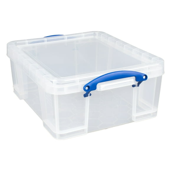 Really Useful Box 17L Storage Container w/Snap Lid & Clip Lock Handles