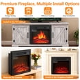 thumbnail image 4 of 18" Fireplace Heaters for Inside, 3D Electric Fireplace Insert, 1400W Fireplace Heater, Adjustable Flame and Low Noise, CSA Certification, 4 of 8
